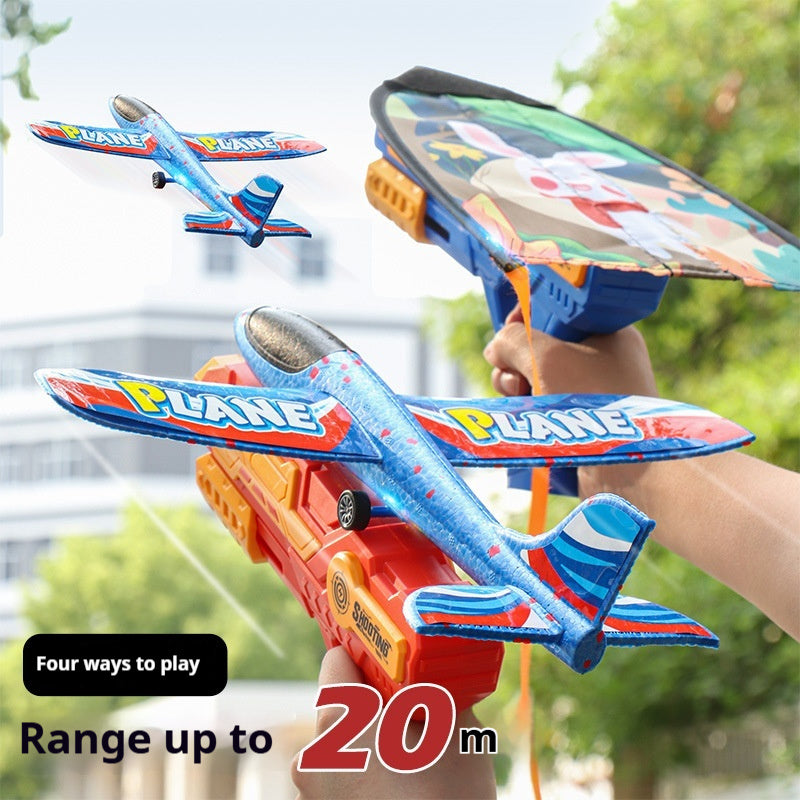 Catapult Kite Gun Children's Toy Bubble Plane