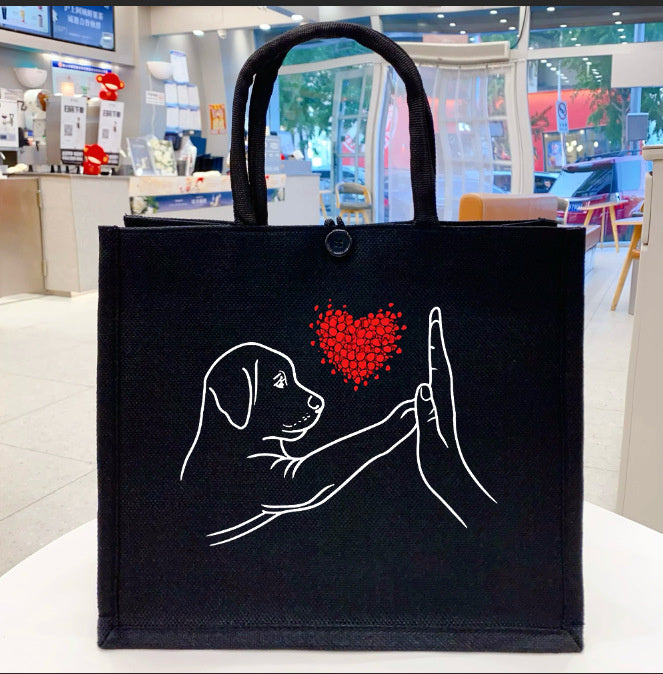 Large Capacity Teachers' Day Element Printed Tote Bag