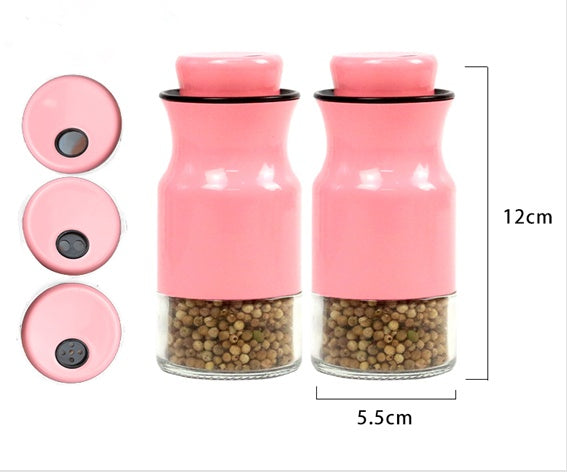 Glass Oil Bottle Stainless Steel Color Kitchen Seasoning Bottle