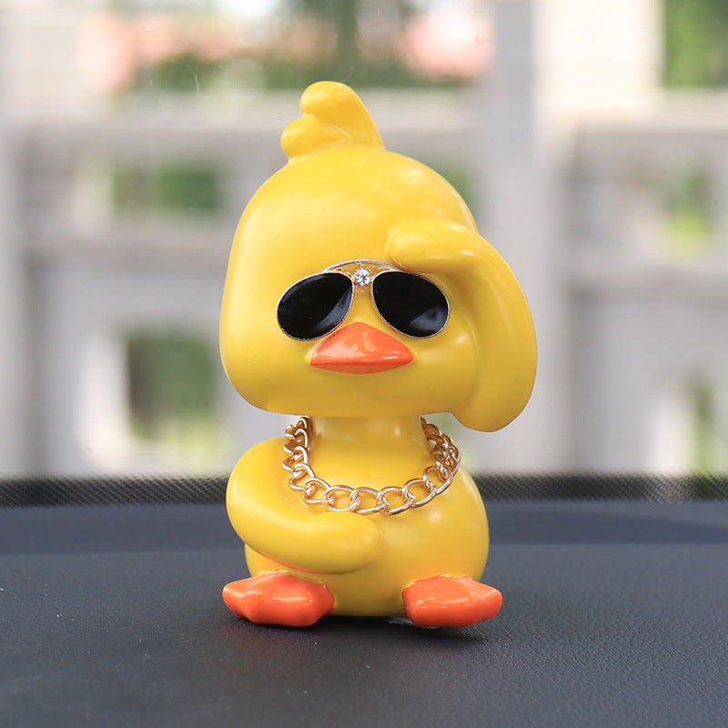 Little Yellow Duck Car Interior Ornaments Ornaments