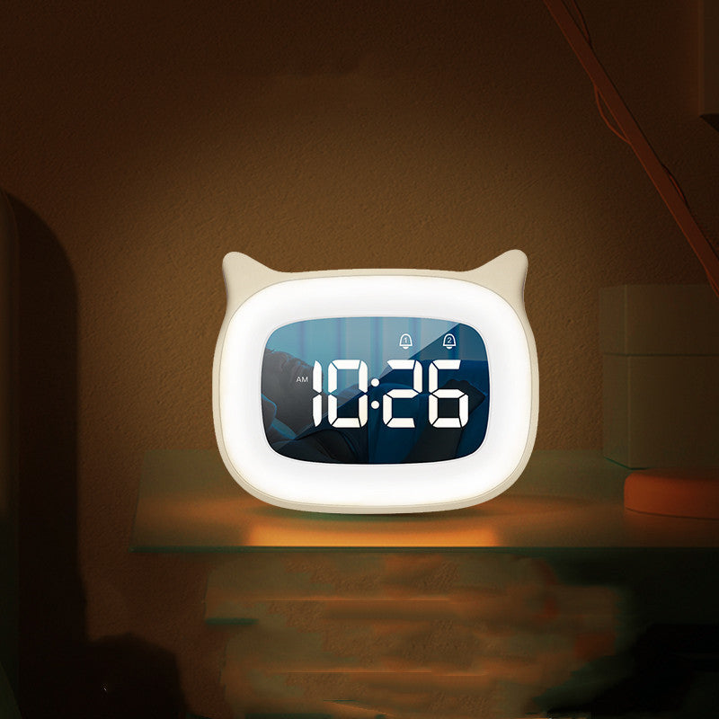 Large Volume Double Alarm Clock Bedside Ambience Light