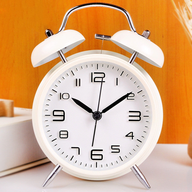Three-dimensional Digital Alarm Clock Mute Students Loud Double Bells To Ring The Bell