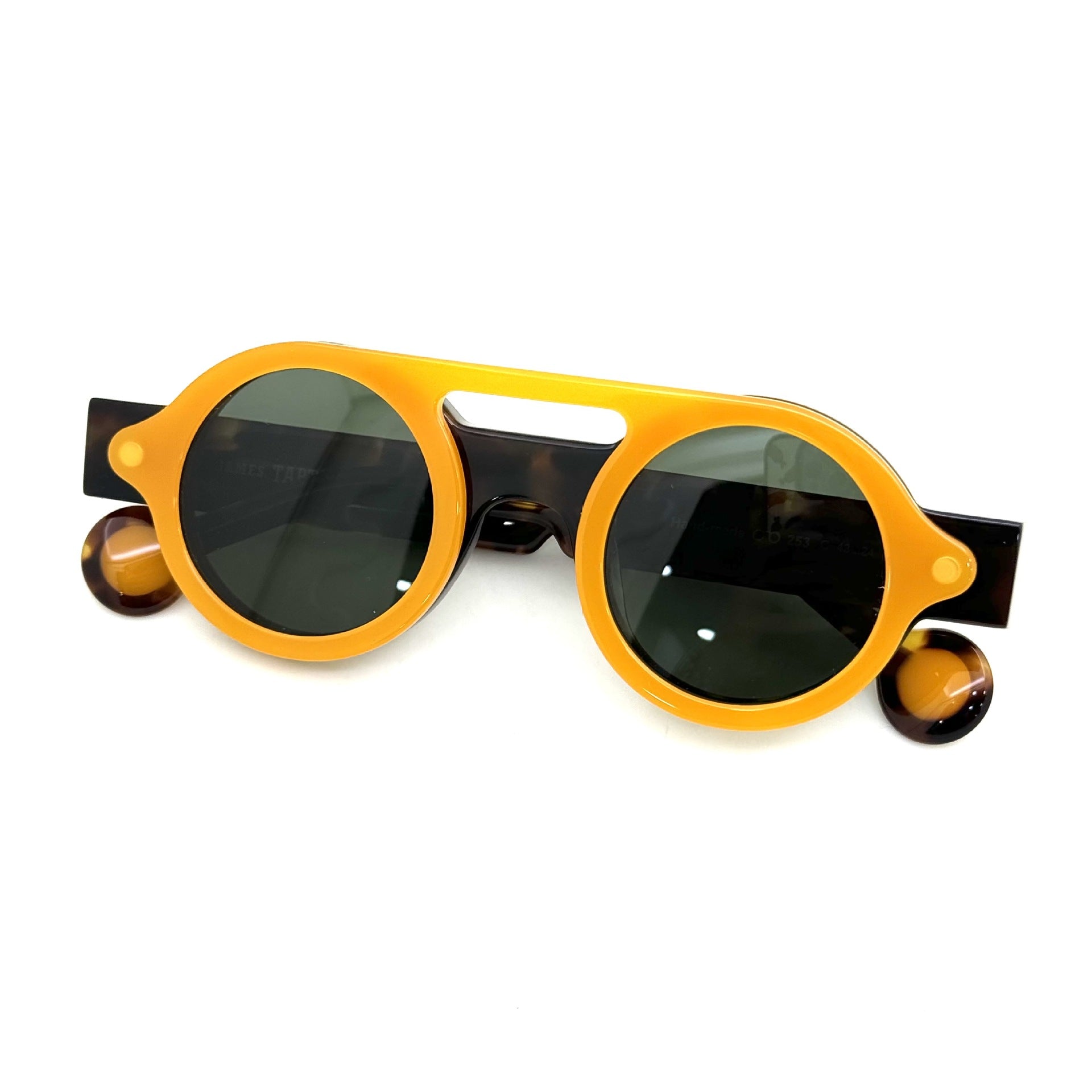Irregular Circle In Circle Board Klein Blue Polarized Sunglasses