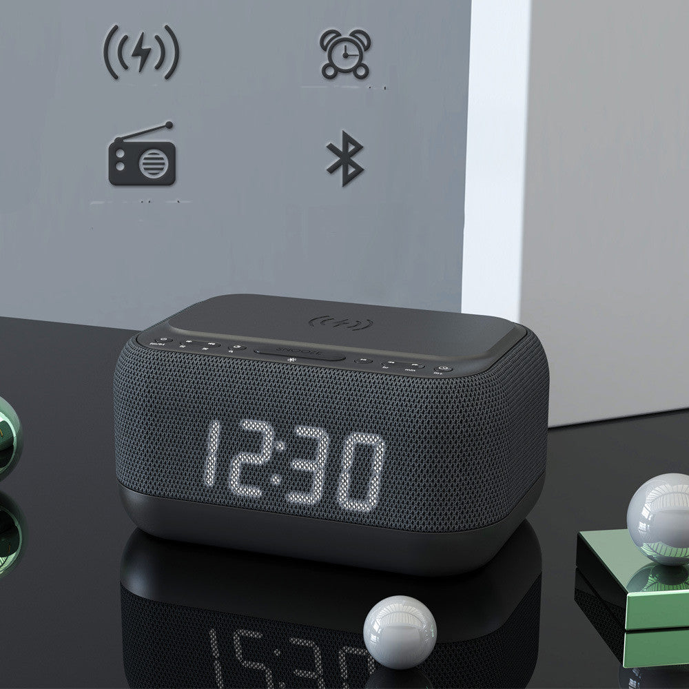 Wireless Charging Bluetooth Speaker Alarm Clock