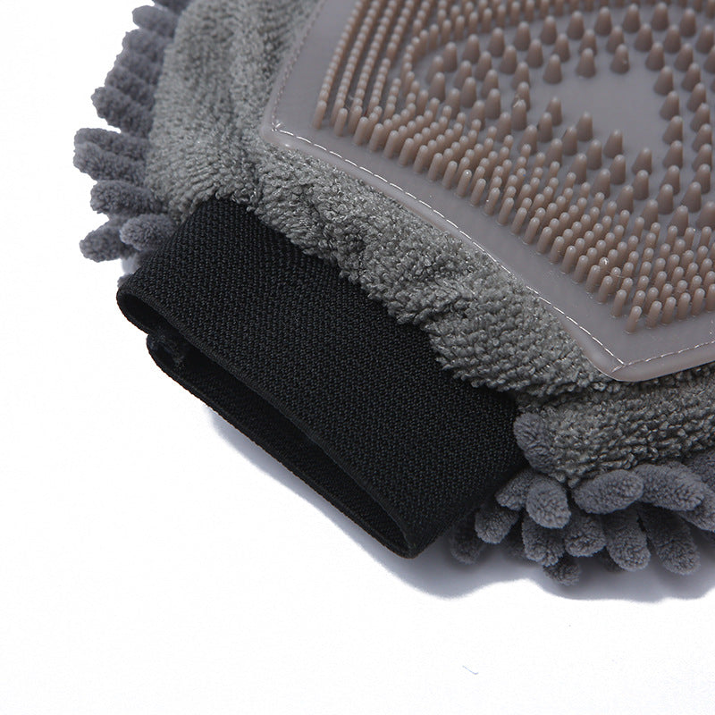 Pet Massage Bath Chenille Hair Removal Gloves