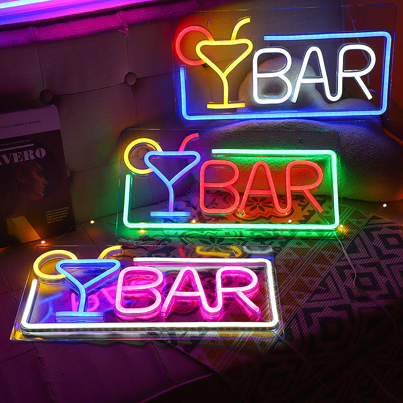 LED Backboard Neon Luminescent Lamp Decorative Light
