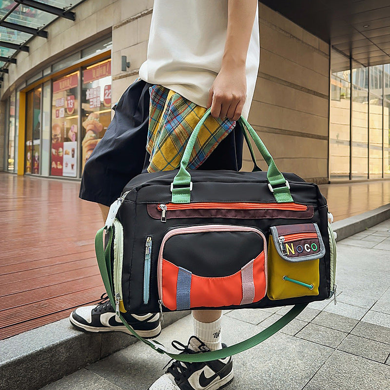 Summer Large Capacity Sports Fitness Shoulder Messenger Bag