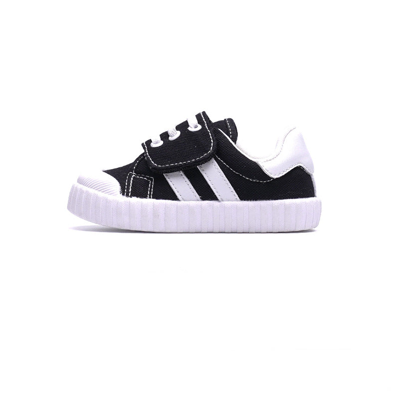 Baby Breathable Canvas Shoes With Soft Soles For Toddlers