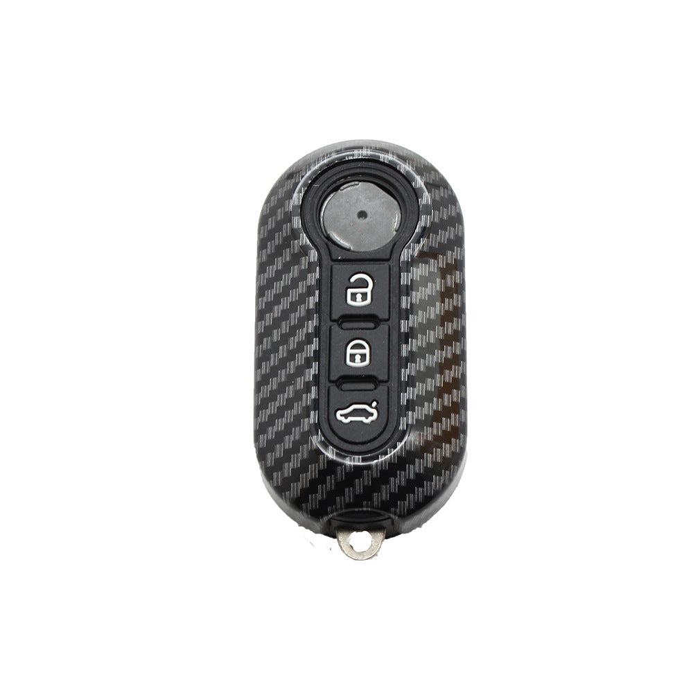 Applicable To Fiat 500 Boyue Key Shell Ottimo Viaggio Carbon Fiber Remote Key Case