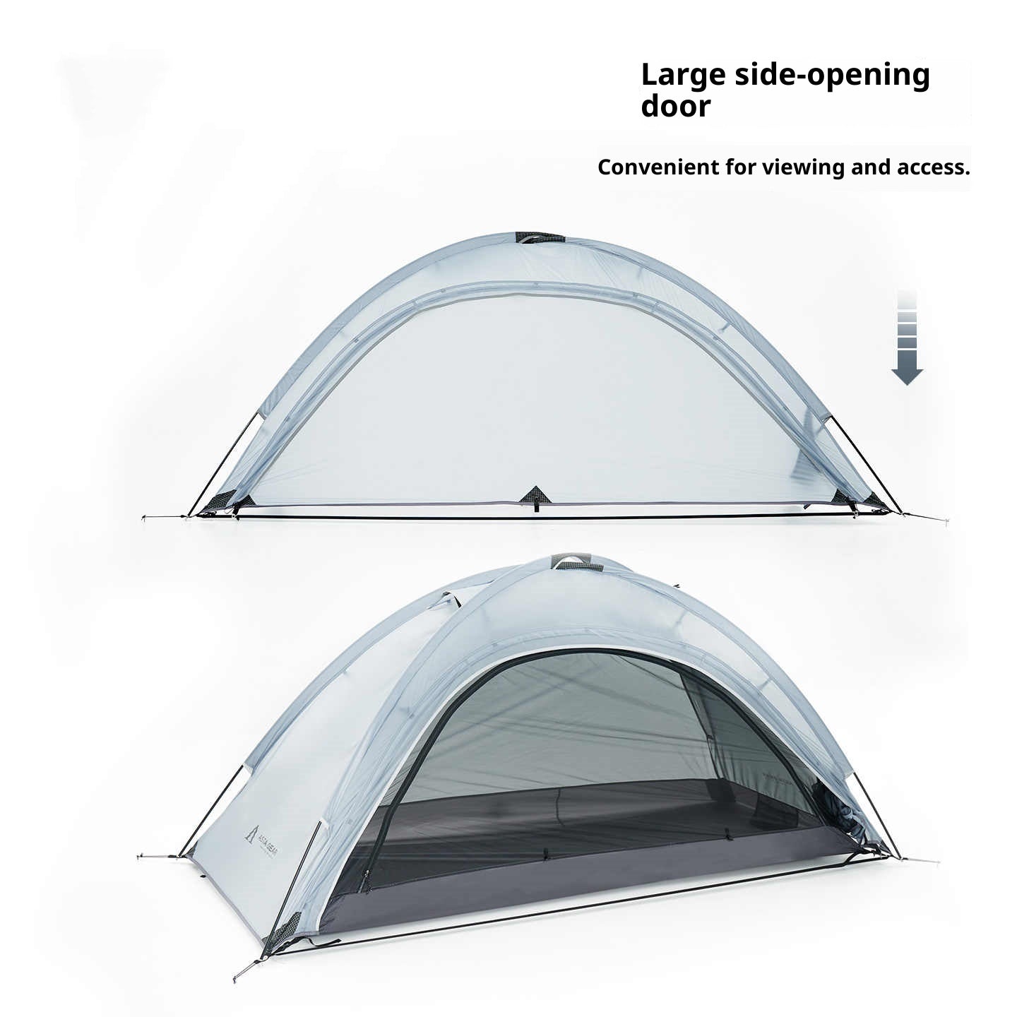 Outdoor Silicone-coated Single Ultra-light Rainproof Tent
