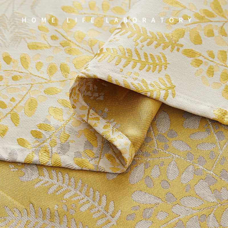 Nappe en coton et lin de style pastoral américain, nappe de luxe léger de haute qualité.