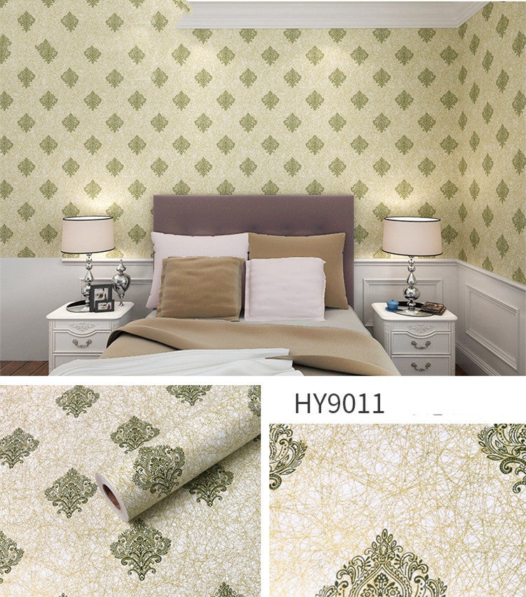 Large Flower Wallpaper Mixed With Family Style
