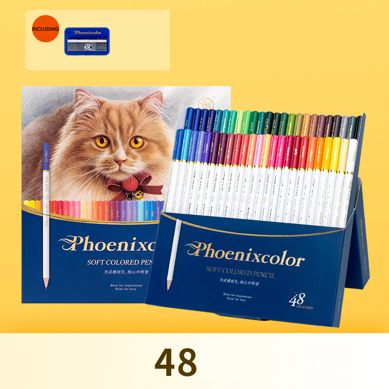 Oily Student Children's Art Hand-painted Special Colored Pencils