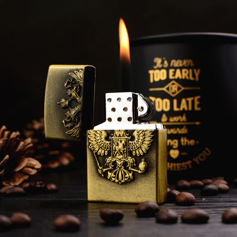 Embossed High-end Gift Flame Lighter