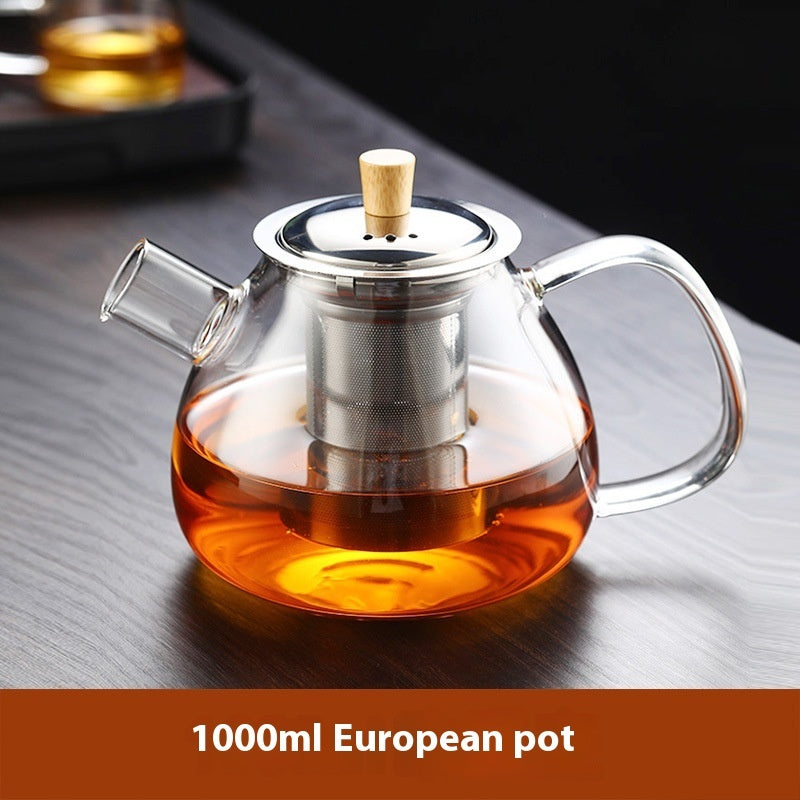 Large Teapot Heating High Temperature Resistance Tea Water Separation