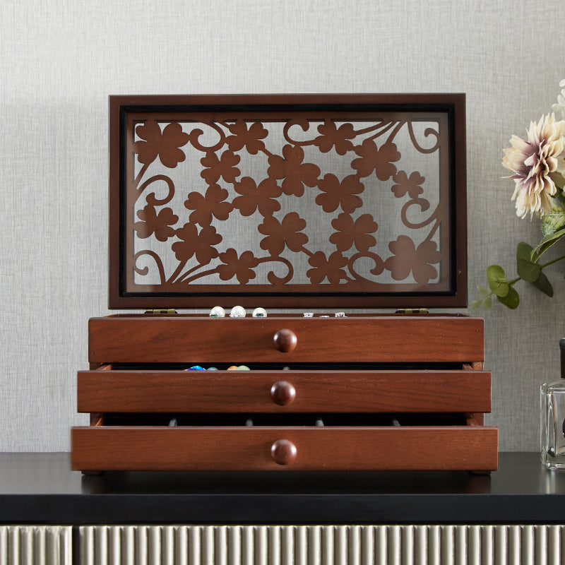 Wooden Princess Jewelry Large Capacity Storage Box