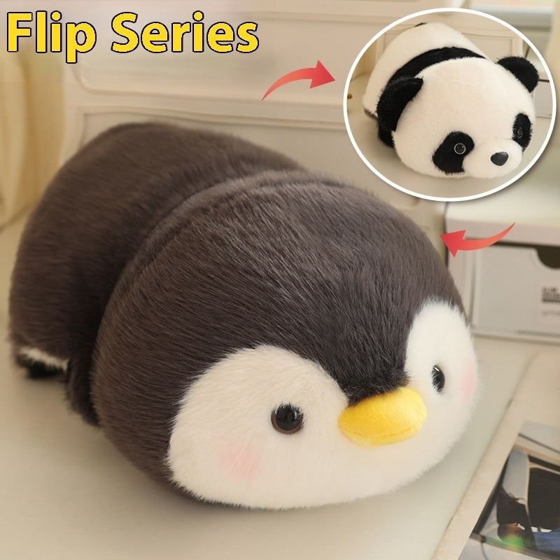 Jouets en peluche Éléphant Pingouin Panda Petit panda Lapin blanc Cadeau d'anniversaire pour fille