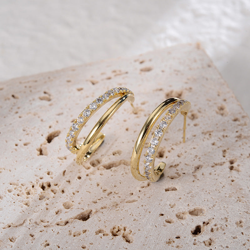 Fashion Metal Irregular Pop Earrings
