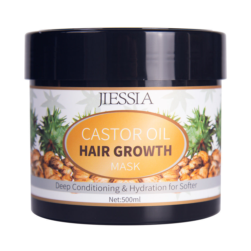 Shampoing à l'huile de ricin nourrissant et régulateur de sébum pour la pousse des cheveux
