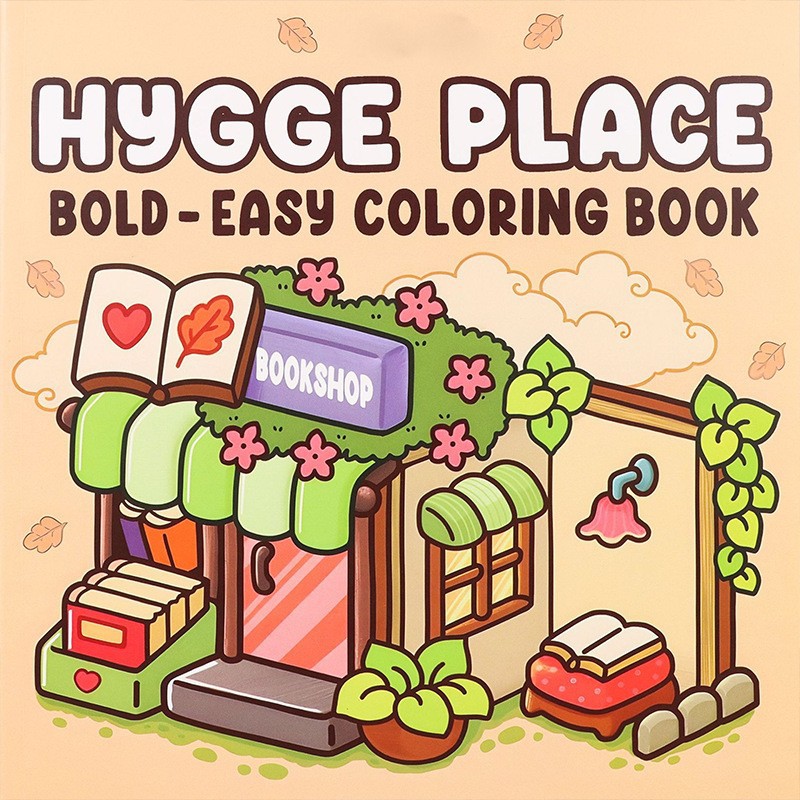 Coloring Book For Adults And Teens Cute Animal Characters Book Easy-to-start Coloring Book