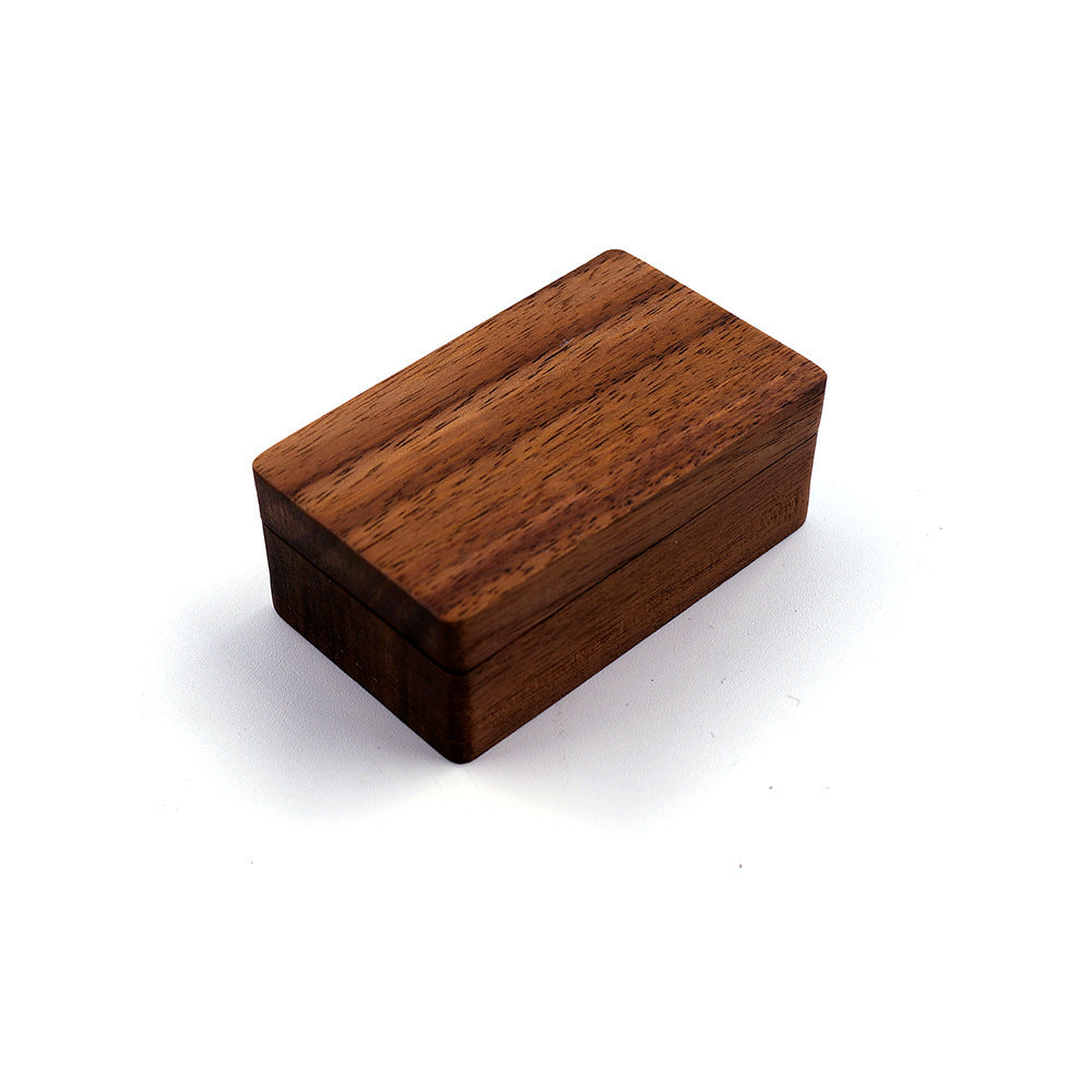 Solid Copper Wedding Solid Wood Tie Clip Cufflinks Set