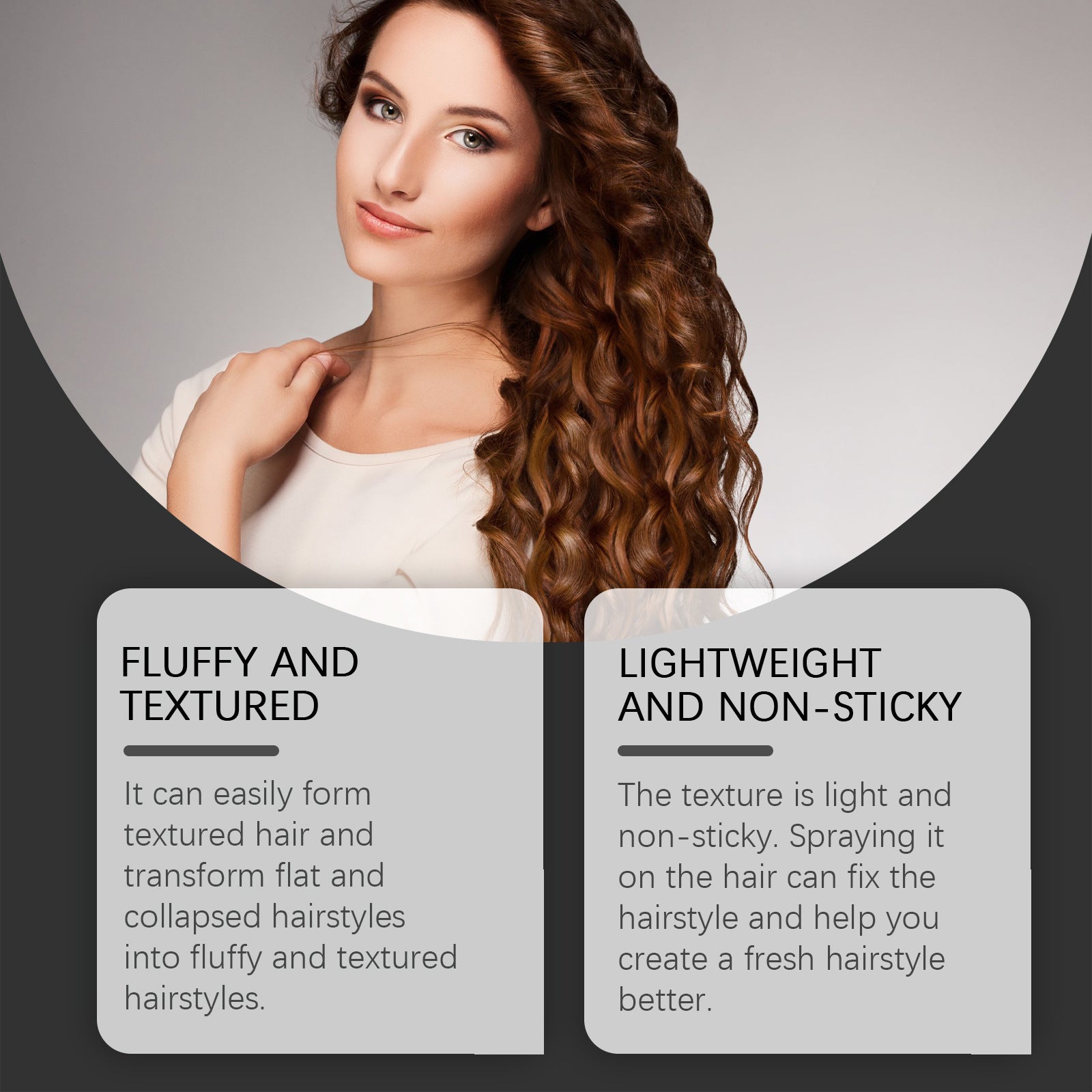 Hair Styling Spray Fluffy Disposable Hair Styling Sea Salt Care Fixature Spray