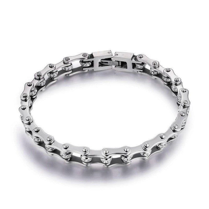 Women's Fashion Stainless Steel Bicycle Bracelet