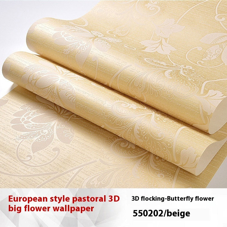 Cartoon Bear Wallpaper Cozy Bedroom Background Self-adhesive Sticker