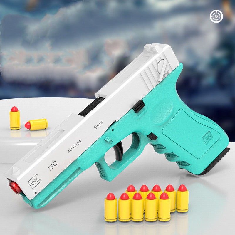 Alloy Mechanical Throwing Shell Lattice Soft Bullet Gun Automatic Continuous Hair