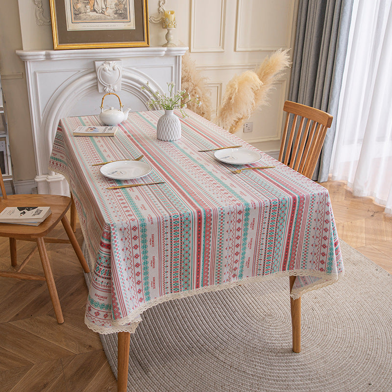 Nappe de style ethnique Nappe bohème Tapis de table Ins Camping