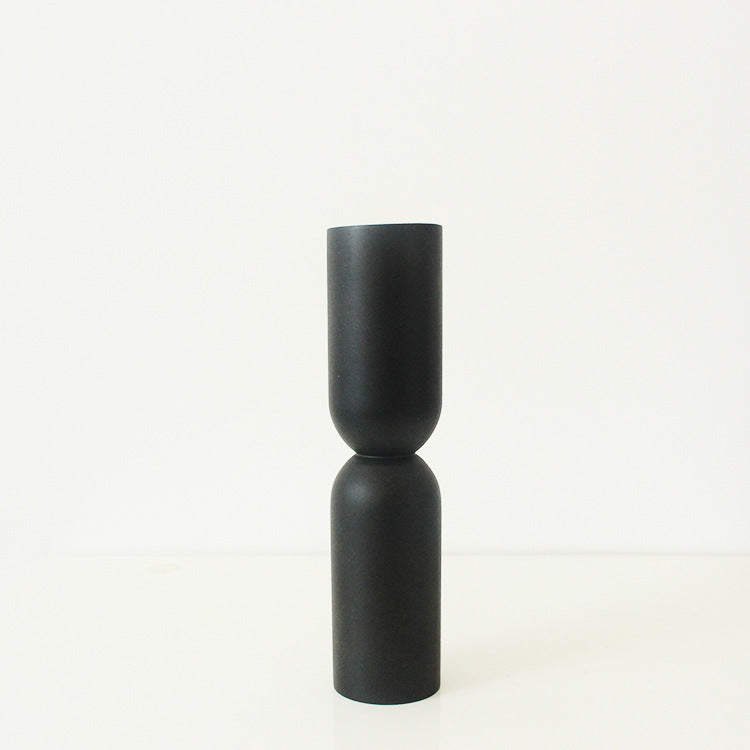 Nordic New Simple Solid Wood Candle Holder Home Living Room Study Candle Holder Decoration