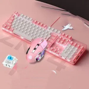 Real Mechanical Keyboard And Mouse Headset Set