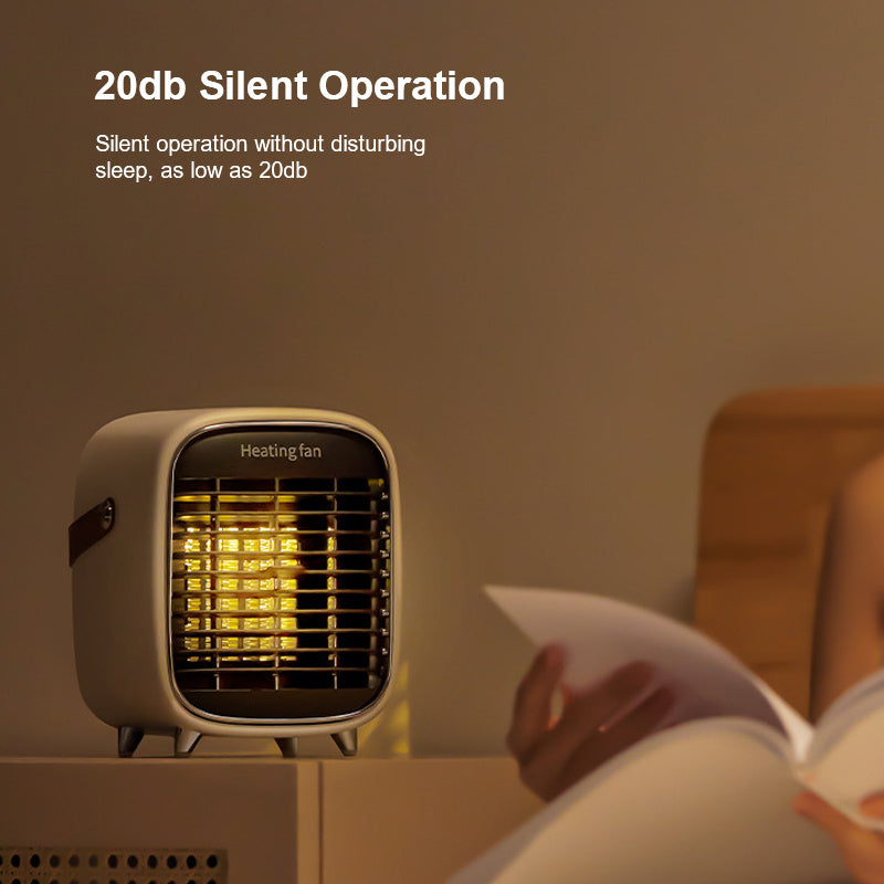 Office Small Electric Heaters Are Plugged In At Home