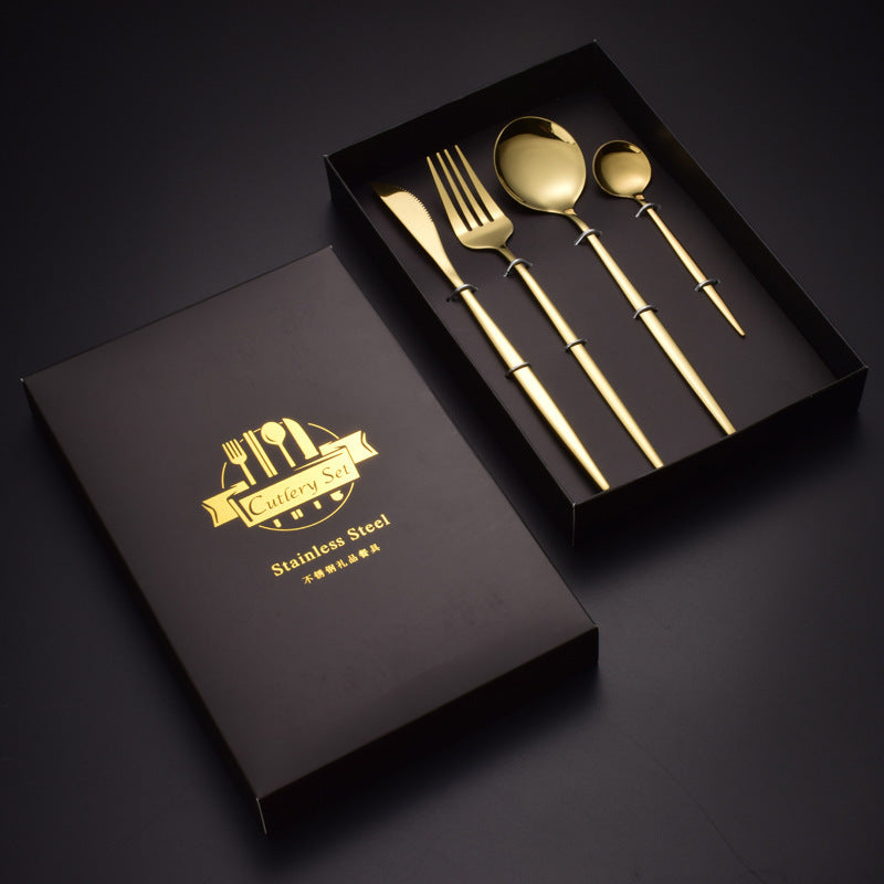 Four-piece Stainless Steel Western Knife Fork And Spoon