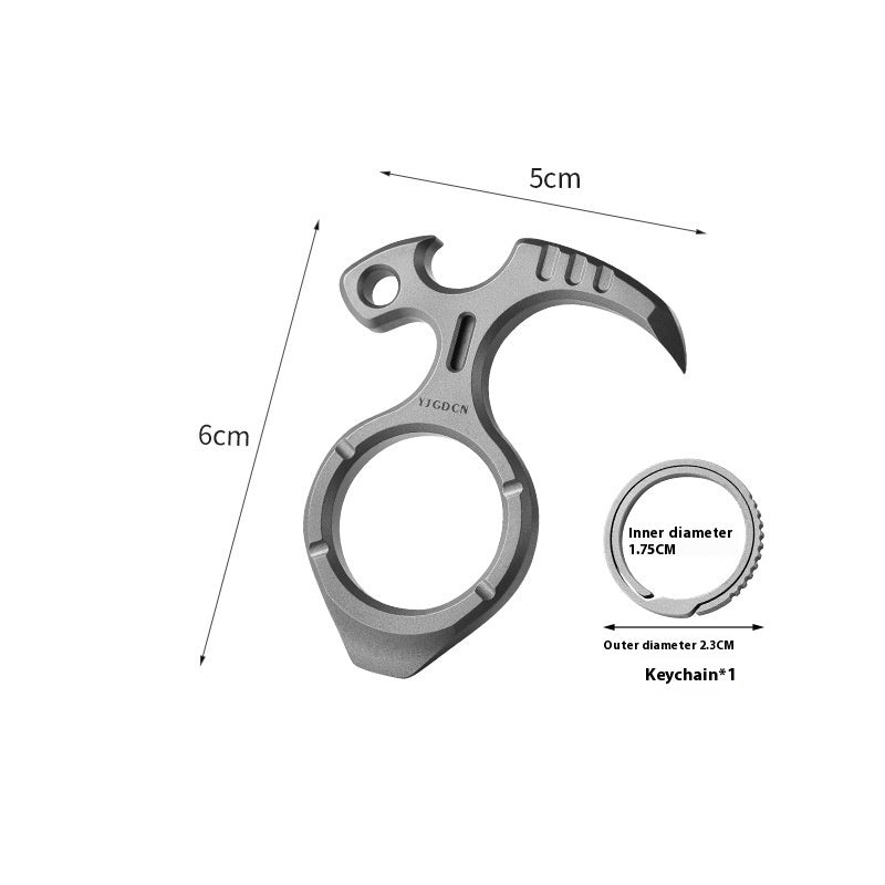 Titanium Alloy Keychain Multifunctional Nail Puller