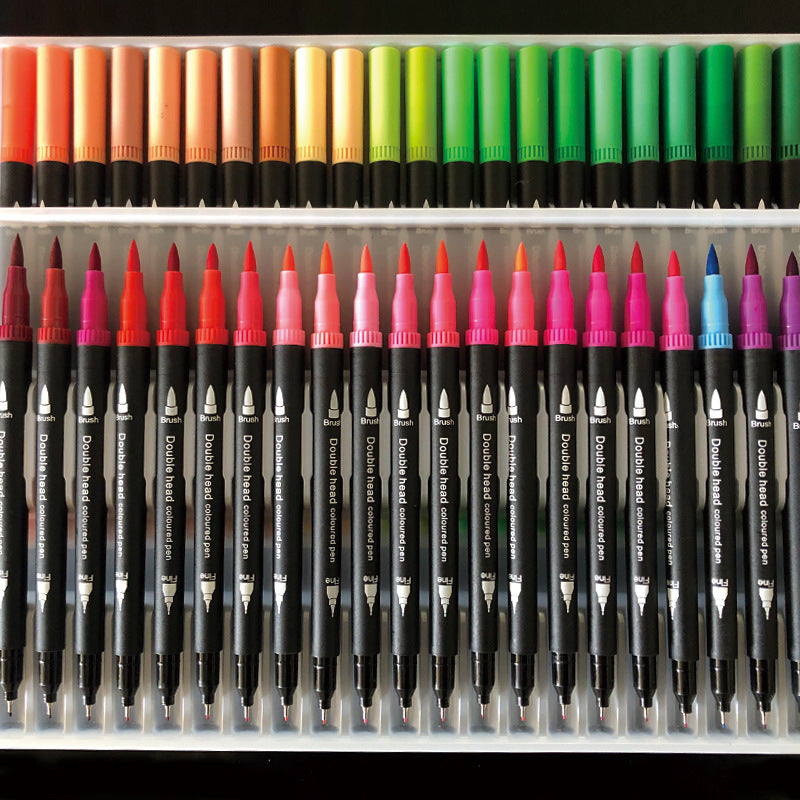 Soft Head Double Head Watercolor Pens Set Art Supplies