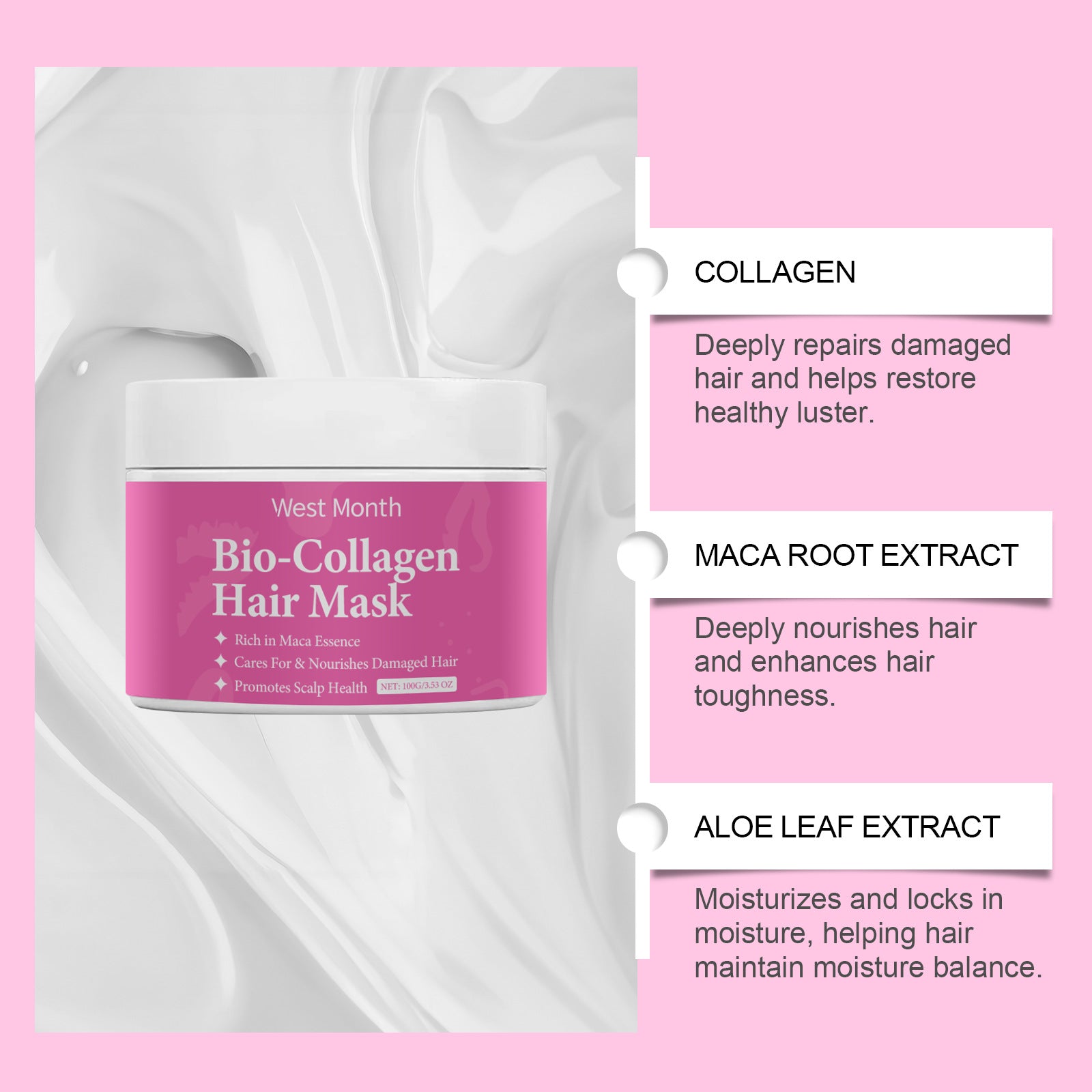 Collagen Gentle Nourishing Soft Moisturizing Care Hair Mask