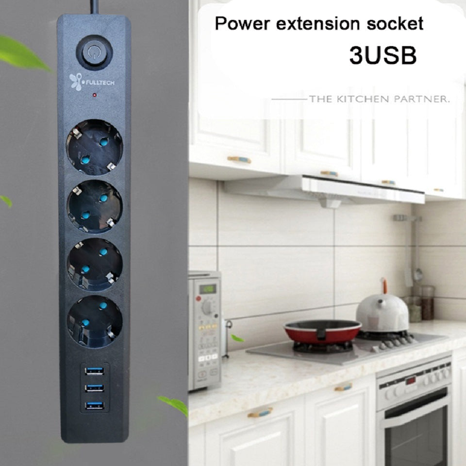 New European Plug Multi-function USB European Style Socket