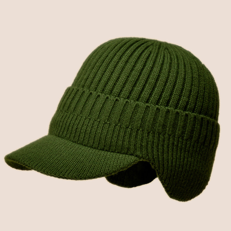 Men's Outdoor Warm Ear Protection Knitted Hat