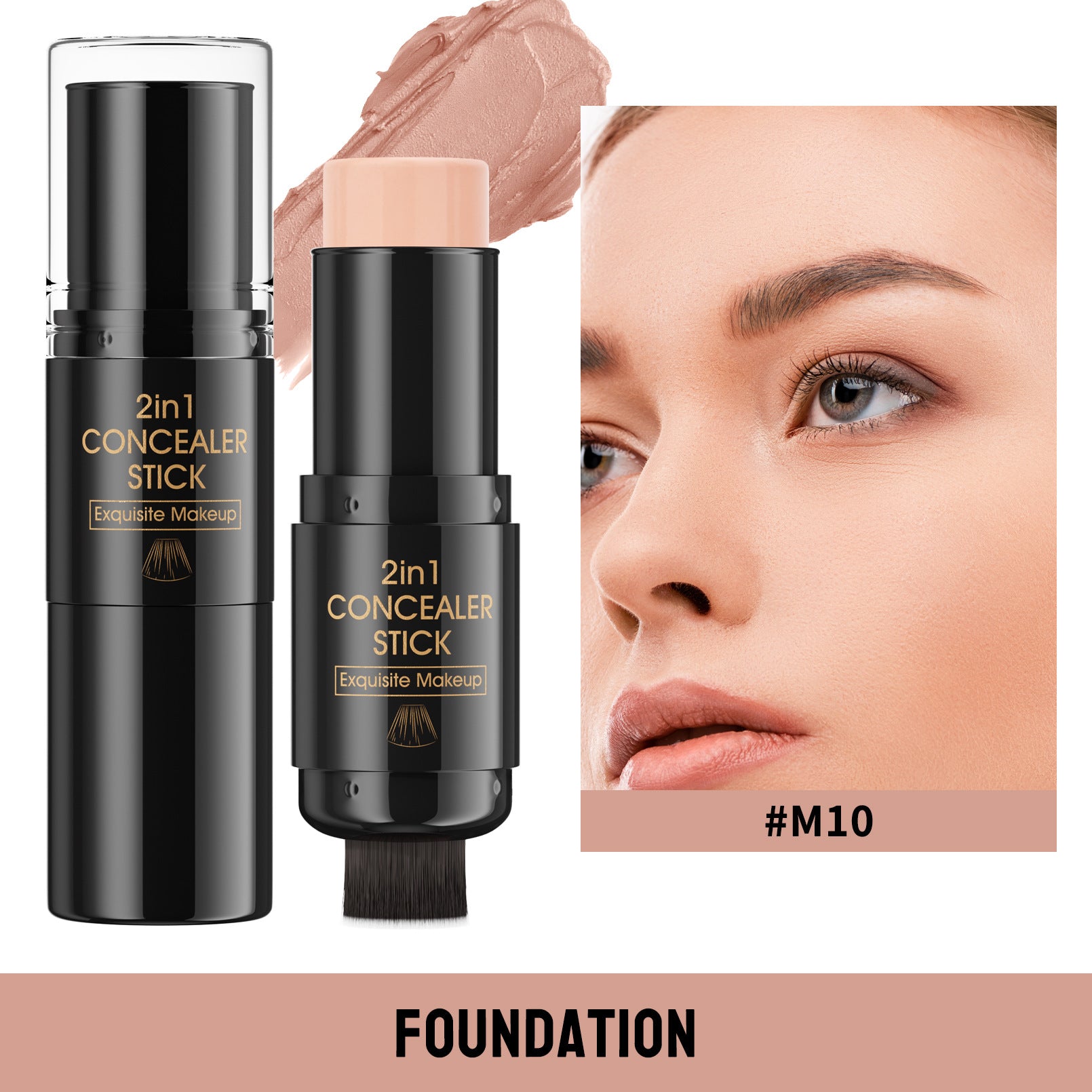 Highlight Blush Double-headed Contour Stick With Brush