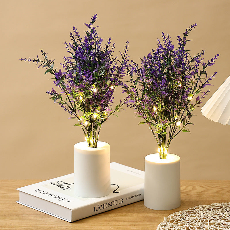 Lavender Small Night Lamp Bedroom Bedside