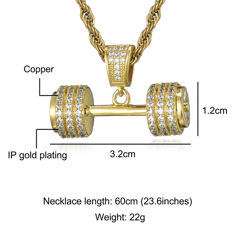 Men's Full Diamond Hip Hop Pendant Necklace