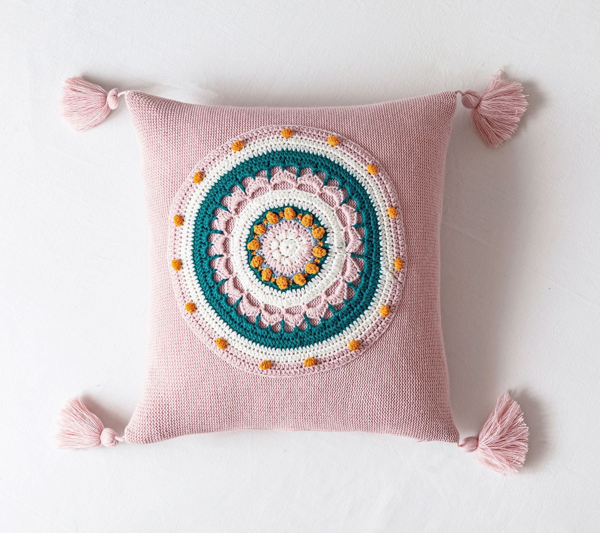 Household Tassel Knitted Pillow Cover Sofa Cushion