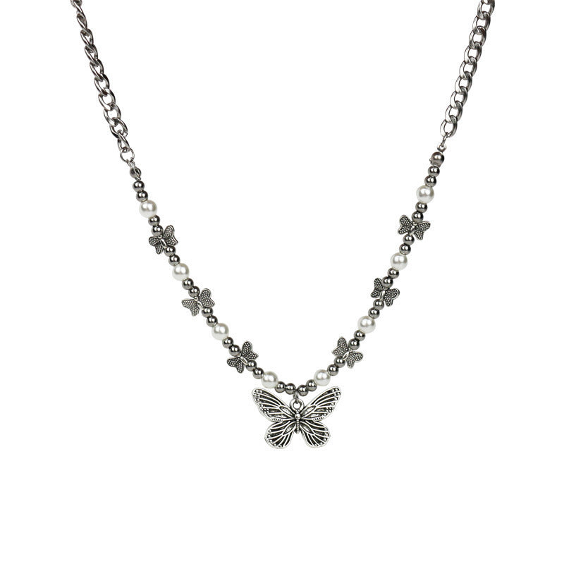 Japanese And Korean Butterfly Necklace Niche Design Clavicle Chain