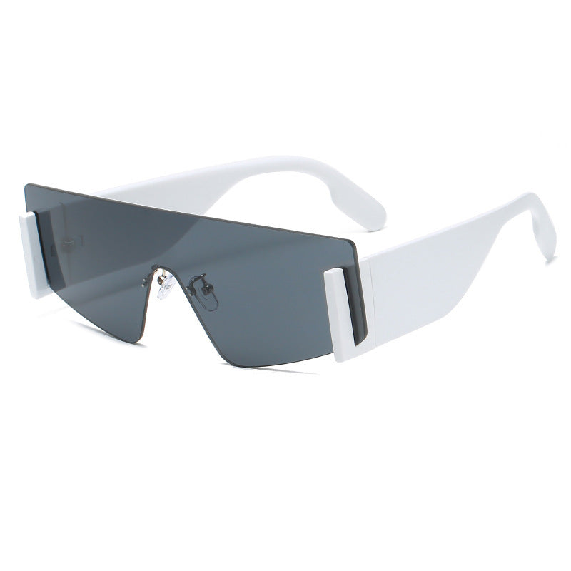 Women's Fashion One Piece Big Wide Leg Frameless Sunglasses