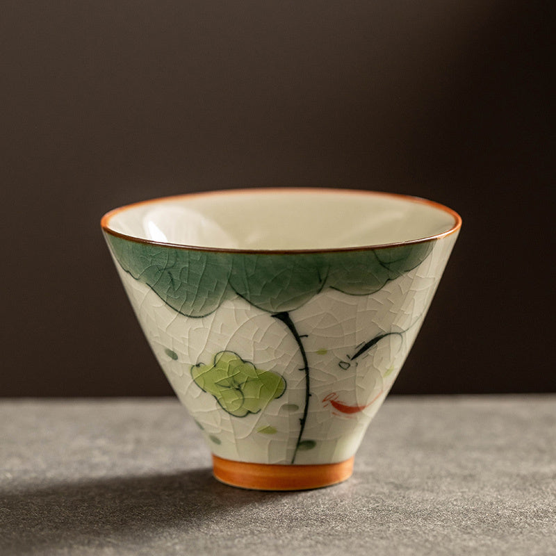 Hand Painted Tea Cup Porcelain Kung Fu Tea Set Teacup Suit