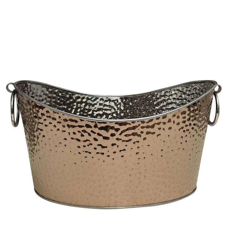 Stainless Steel Electroplating Thickened Ice Bucket