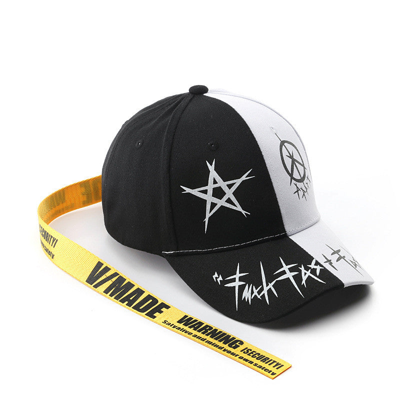 Personalized Graffiti Printed Curved Brim Baseball Cap