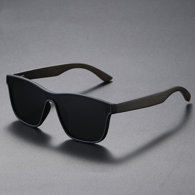 Square Bamboo Wooden Leg Men's And Women's Same Style Fashion Personality Color Film Polarized