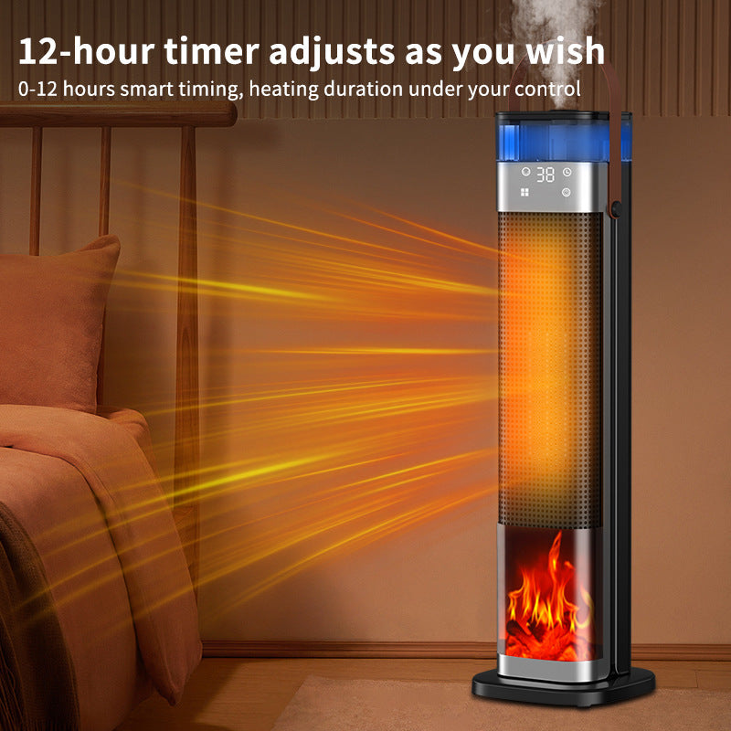 Chauffage vertical intelligent à commande vocale avec humidification